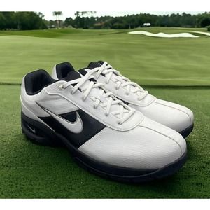 Nike Air PGA Tiger Golf Tour Shoes White Black Mens 13 Wide Fit NEW Fast Ship